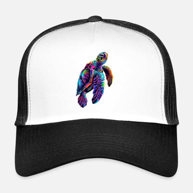 Schildkröte - Trucker Cap - Weiß/Schwarz