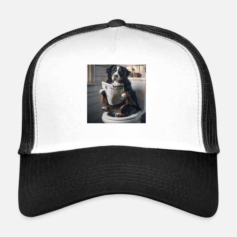 Berner Sennenhund - Trucker Cap - Weiß/Schwarz