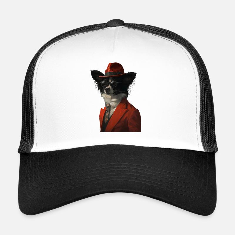Schmetterling - Trucker Cap - Weiß/Schwarz