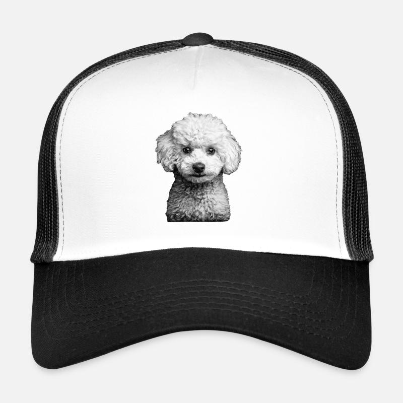 Pudel - Trucker Cap - Weiß/Schwarz