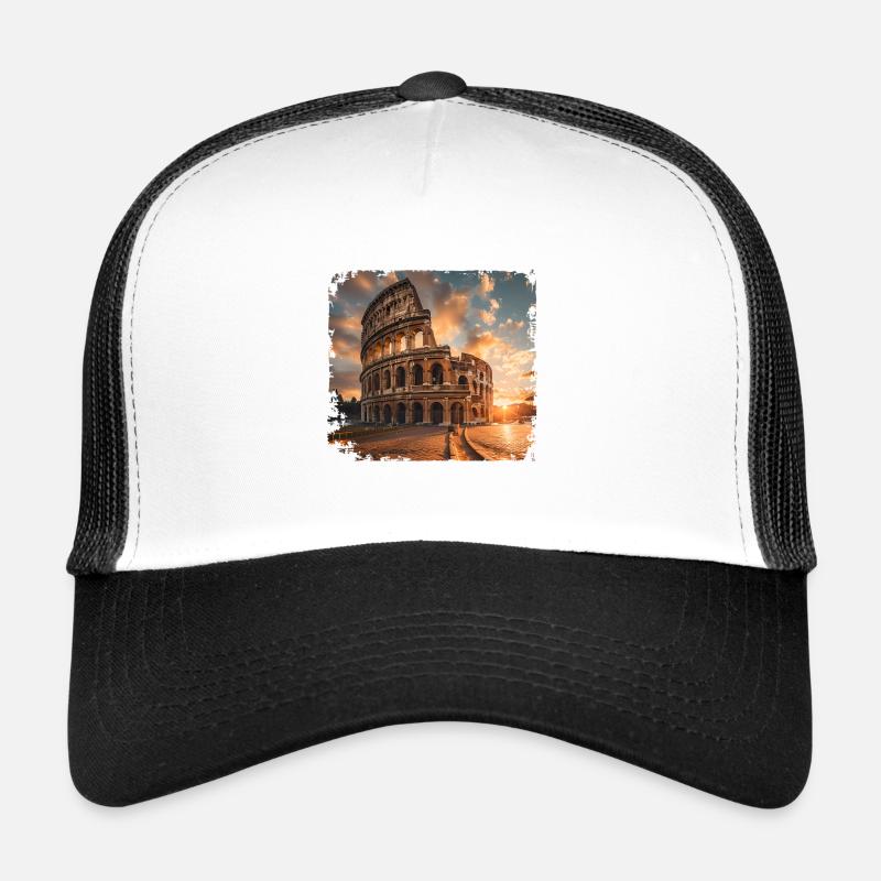 Das Kolosseum - Trucker Cap - Weiß/Schwarz
