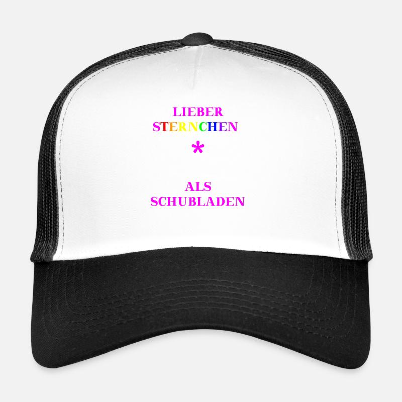 Lieber Sternchen als Schubladen Geschenkidee Trucker Cap