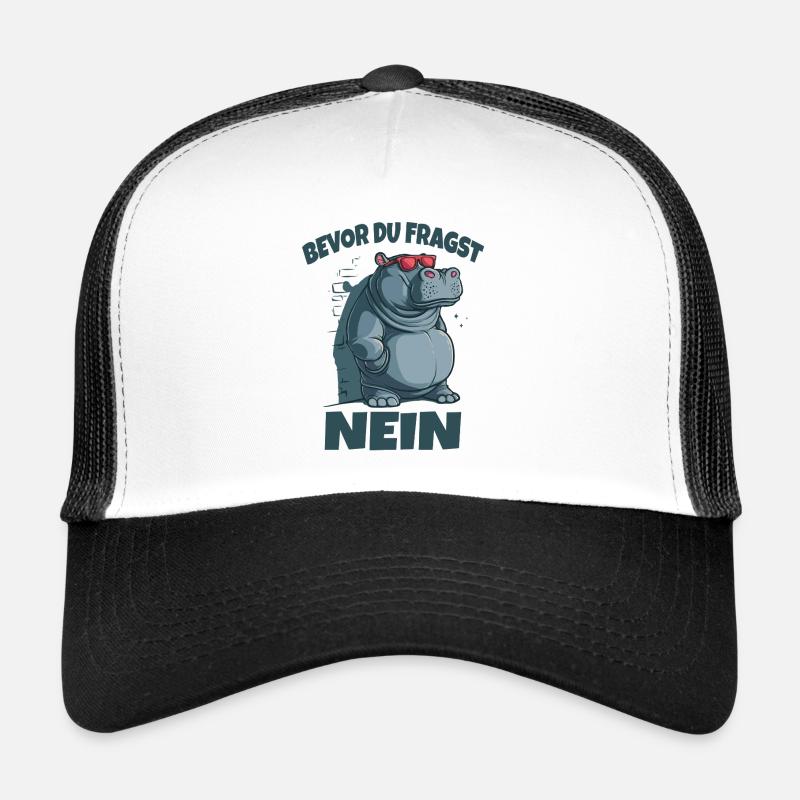 Bevor du Fragst Nein Sprüche Trucker Cap