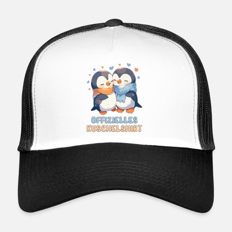 Chemise Câline Officielle Pingouins Amour Coeur Doux Casquette trucker 