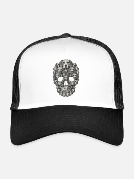 Beagle - Trucker Cap - Weiß/Schwarz