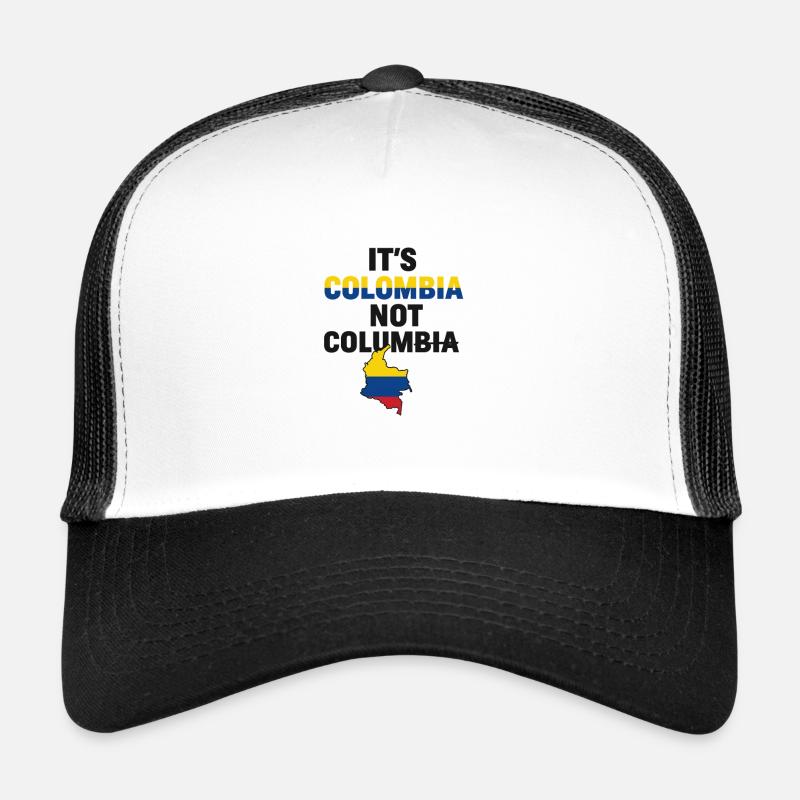 C’est la Colombie et non la Colombie - Casquette trucker  - blanc/noir