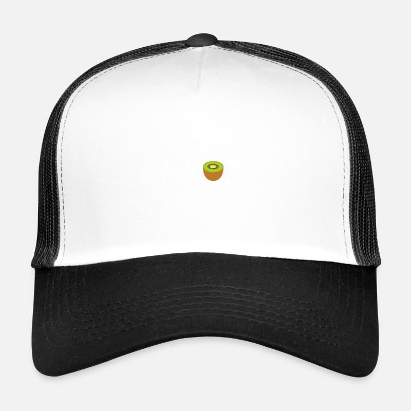 Kiwi - Trucker Cap - Weiß/Schwarz