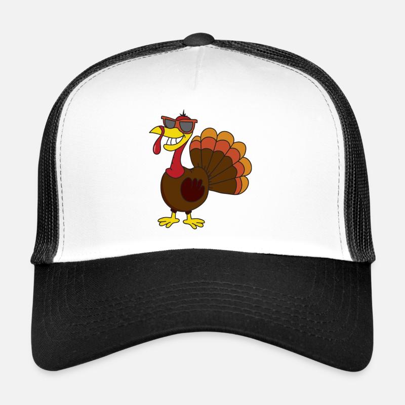 Pèlerin de dinde de dinde de Thanksgiving Casquette trucker 