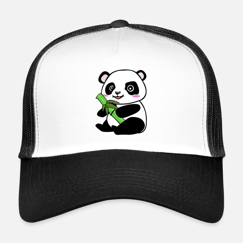 panda - Casquette trucker - blanc/noir