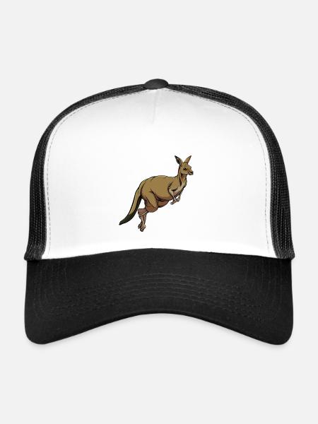 Kangaroo - Trucker Cap - white/black