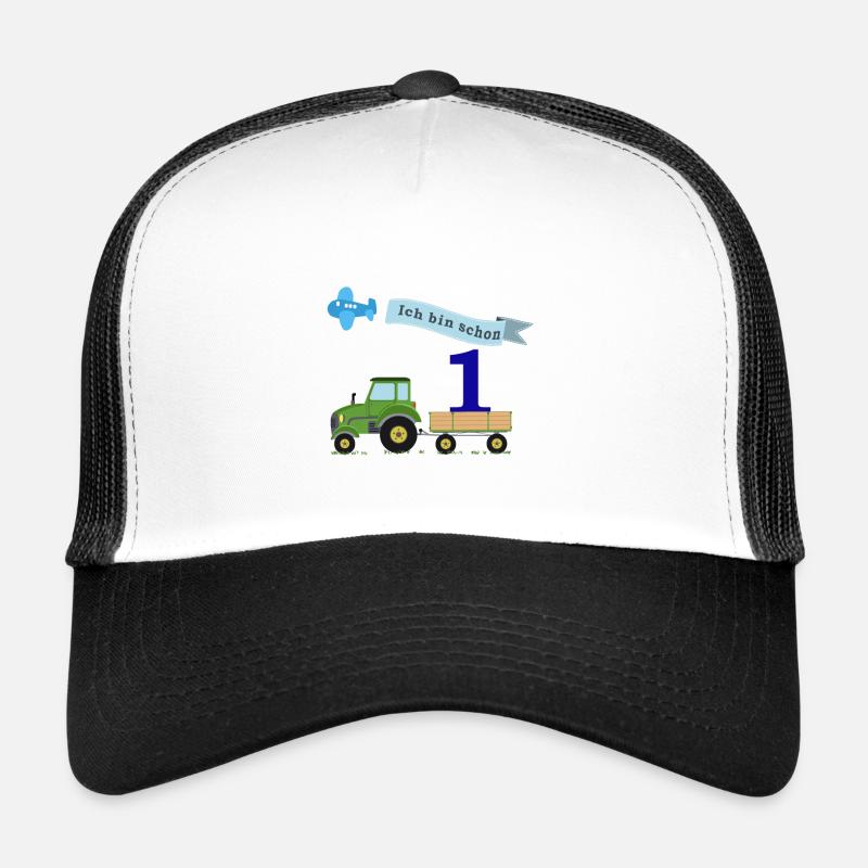 Premier anniversaire avec tracteur Casquette trucker 