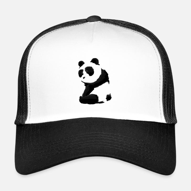 Panda - Trucker Cap - Weiß/Schwarz