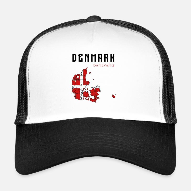 Danemark contour contour contour Copenhague cadeau Casquette trucker 