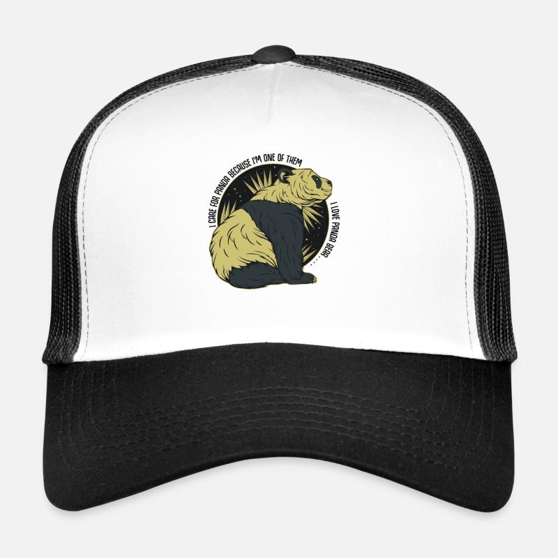I Love Panda | Statement Zitat Pandabär Geschenk Trucker Cap