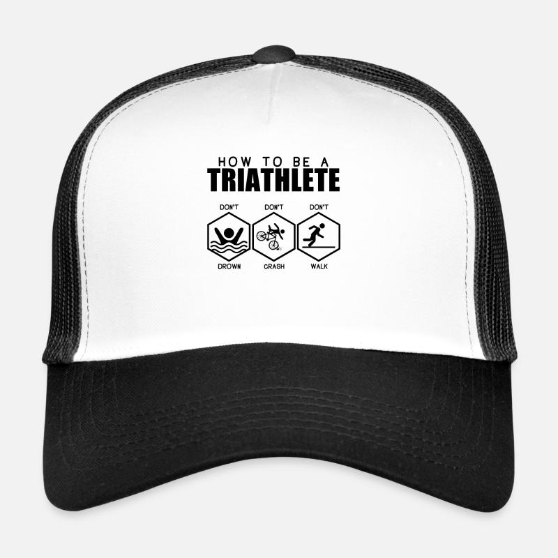 Triathlet - Trucker Cap - Weiß/Schwarz