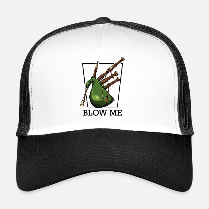 Souffle moi | Cornemuse fraîche Cadeau de paroles drôles Casquette trucker 