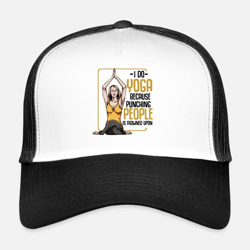 Yoga - Trucker Cap - Weiß/Schwarz