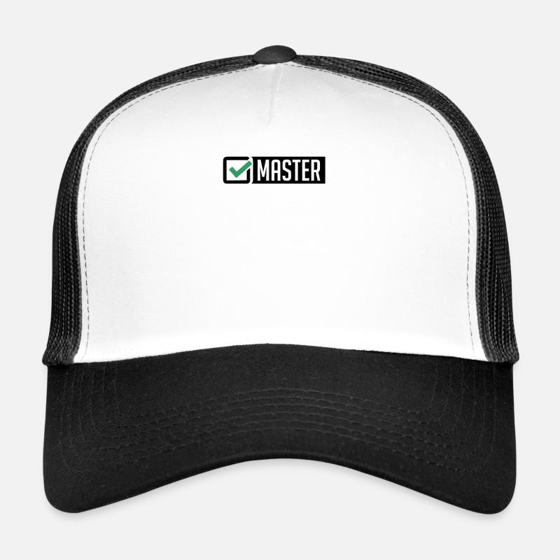 Master Abschluss Promotion Sponsion Uni Geschenk Trucker Cap
