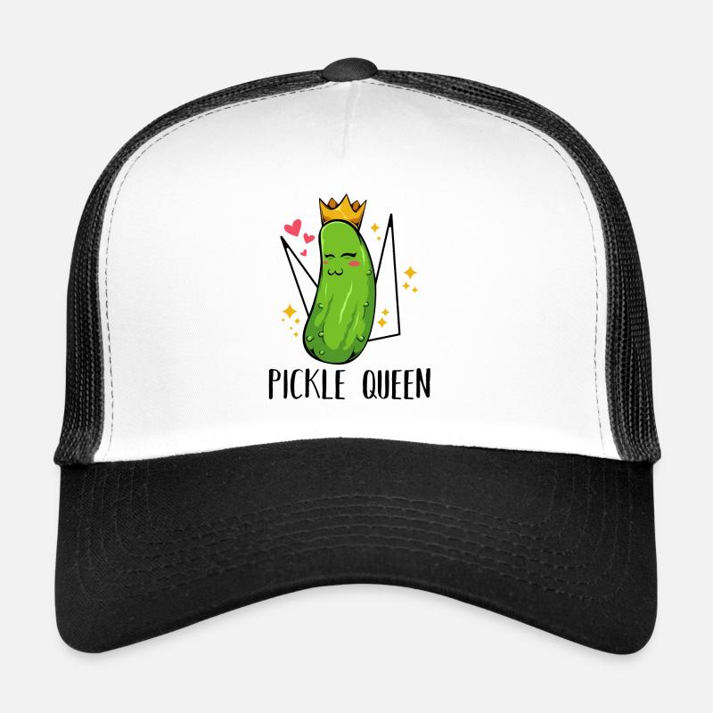 Gurke - Trucker Cap - Weiß/Schwarz