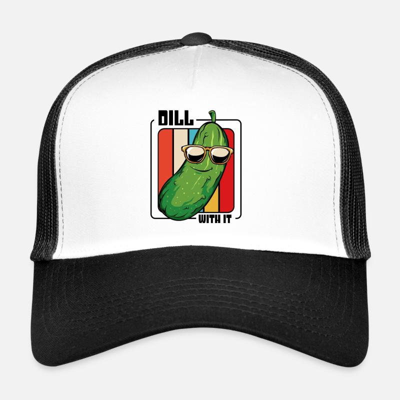 Gurke - Trucker Cap - Weiß/Schwarz