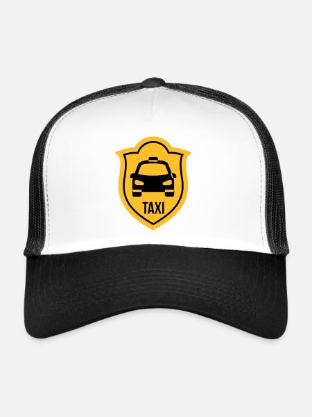 Taxi - Casquette trucker  - blanc/noir - Devant