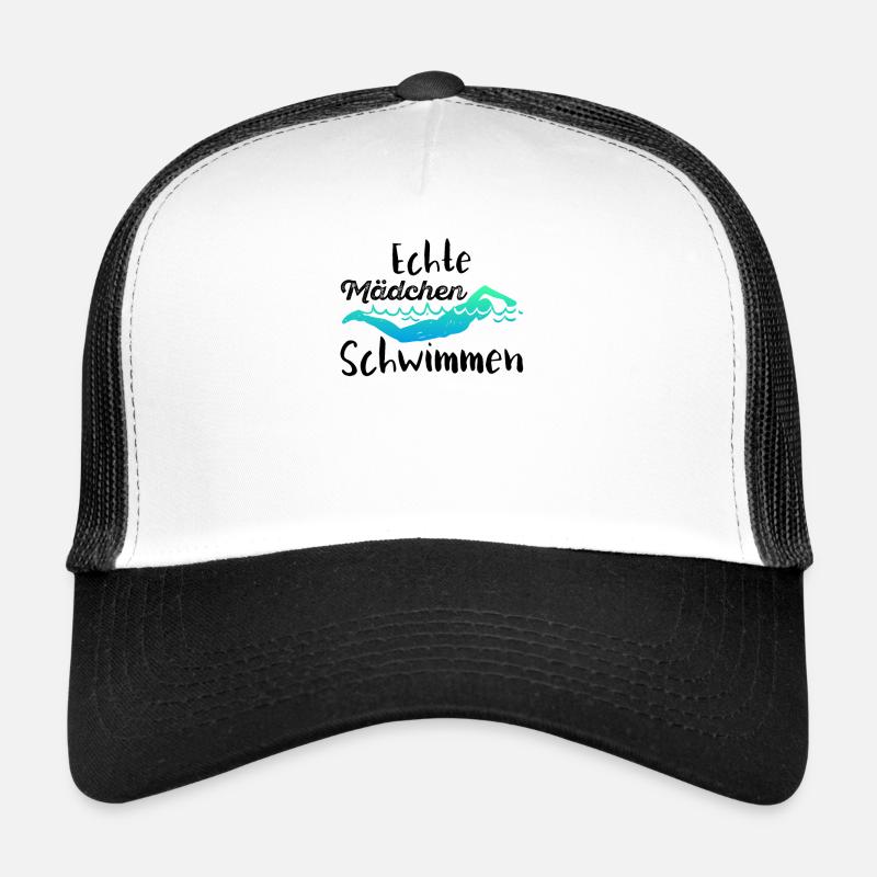 Echte Mädchen Schwimmen - Schwimmen - Schwimm - Sc Trucker Cap