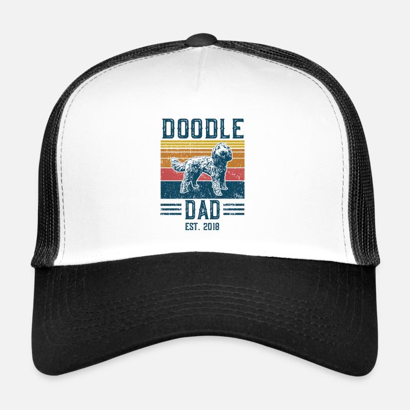 Lustiges Retro Doodle Dad - Goldendoodle Geschenk Trucker Cap