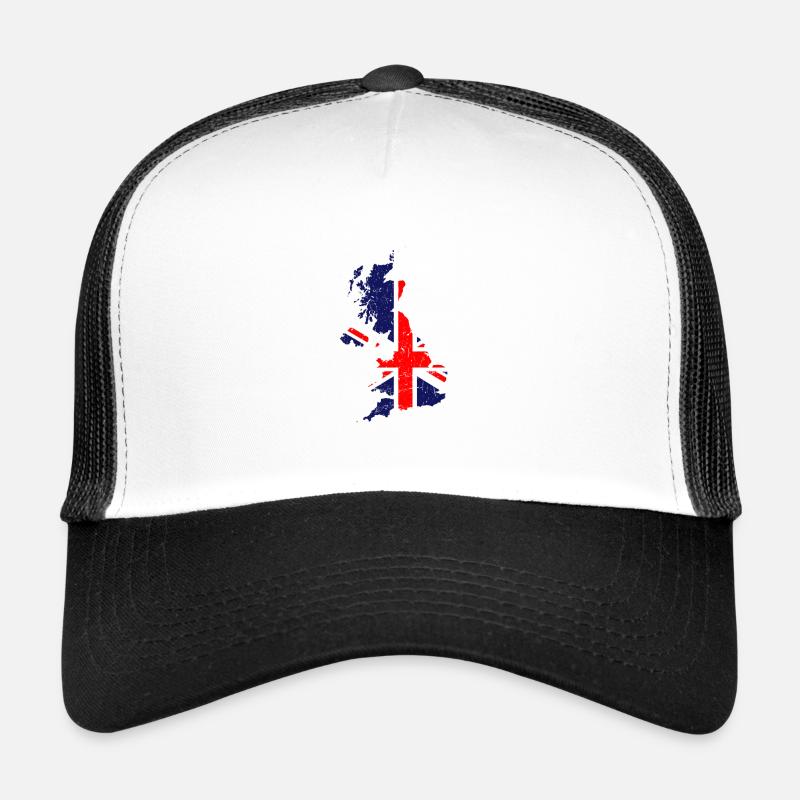 carte union jack | | du drapeau britannique | de Grande-Bretagne ROYAUME-UNI Casquette trucker 