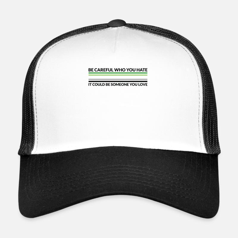 Vorsicht Wer Hasst - LGBTQ Aromantic Trucker Cap