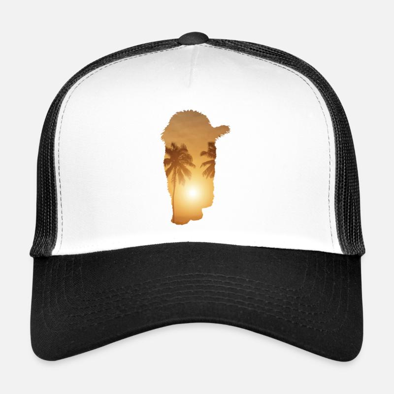 Sommerstrand - Doodle - Trucker Cap - Weiß/Schwarz
