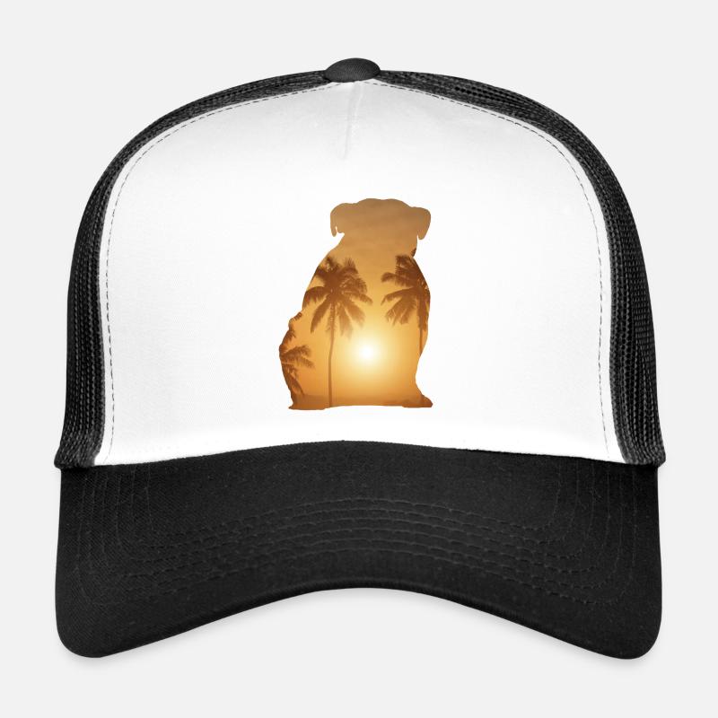 Plage d’été - Bouledogue anglais Casquette trucker 