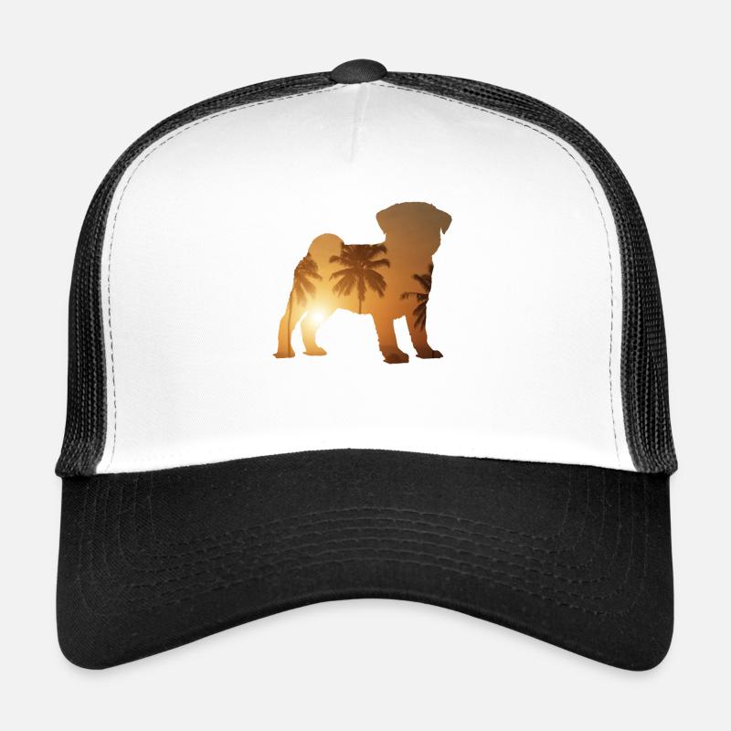 Summer Beach - Pug Trucker Cap
