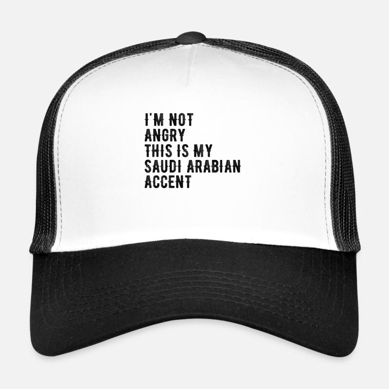 Je ne suis pas méchant, mon accent saoudien Casquette trucker 
