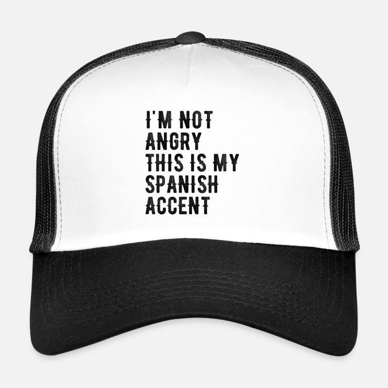 Je ne suis pas méchant, mon accent espagnol Casquette trucker 