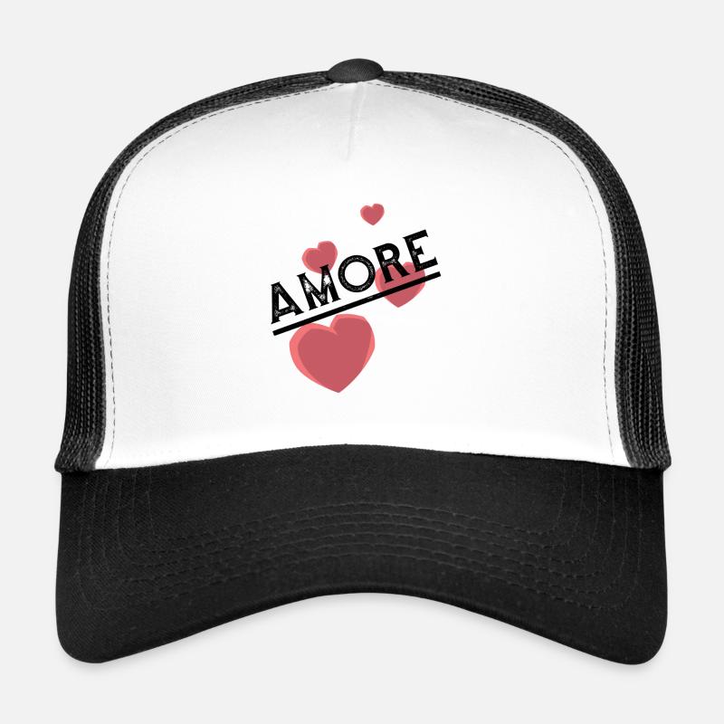 Amore avec le cœur Casquette trucker 