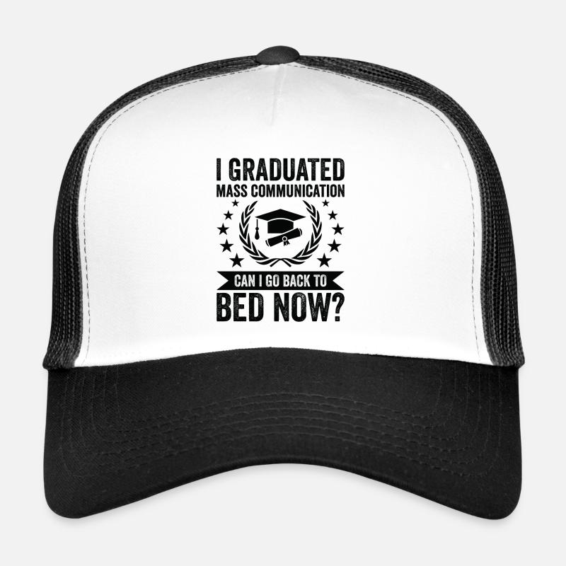 I Diplômé en communication de masse Casquette trucker 