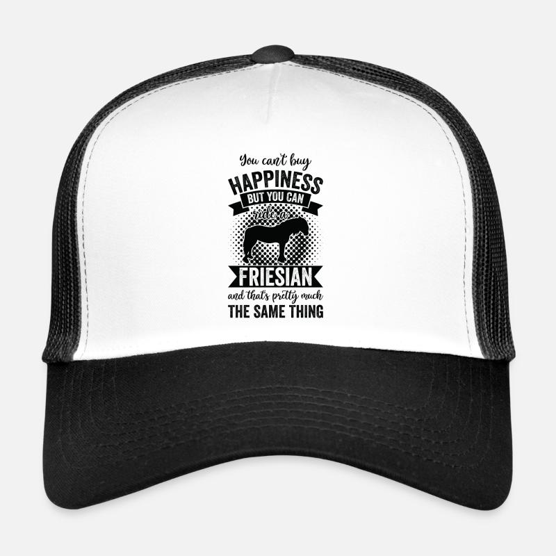 Équitation - Cheval frison Casquette trucker 