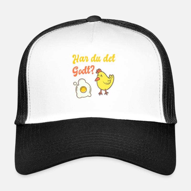 Chick asks the Egg: Are you alright? Trucker Cap