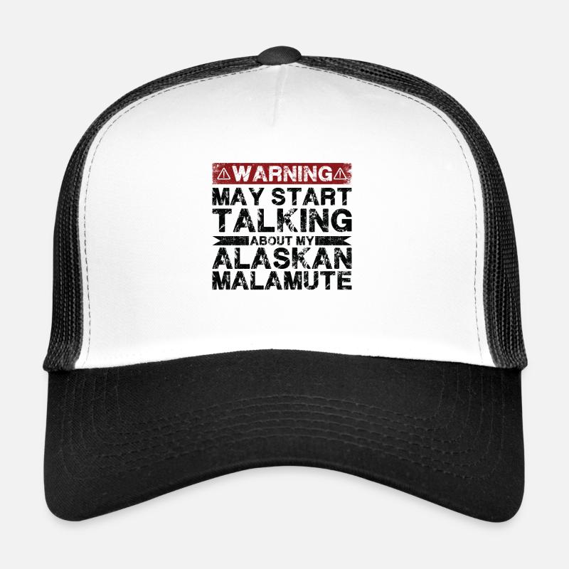 Apropos Alaskan Malamute - Trucker Cap - Weiß/Schwarz