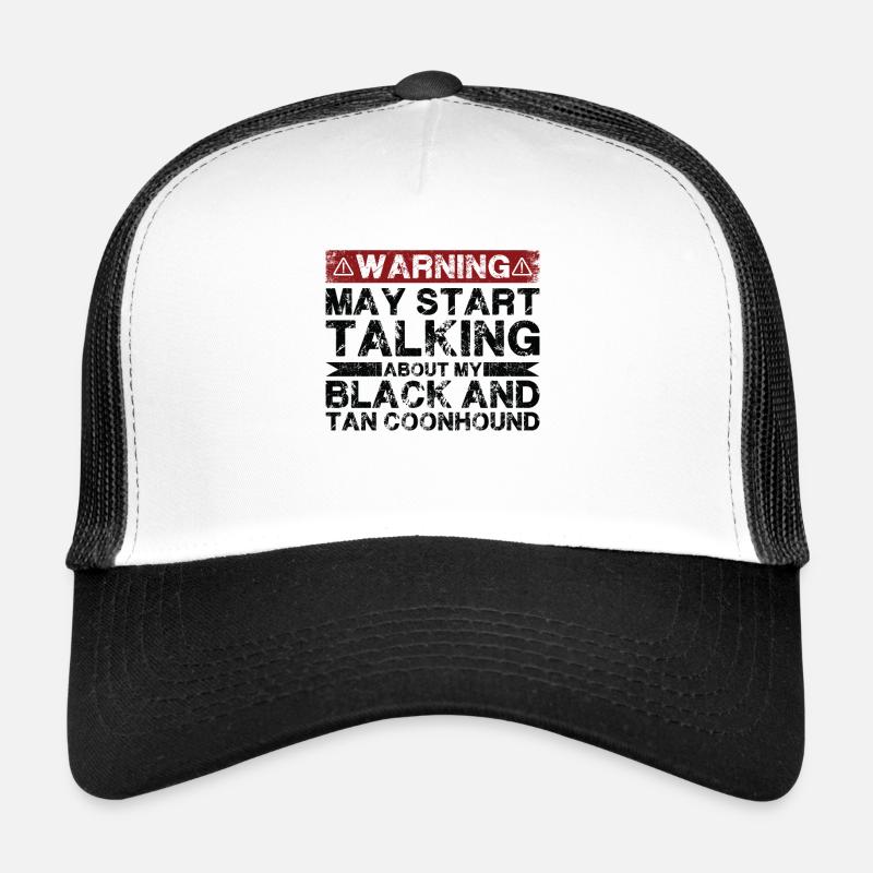 Parler des Noirs et de Tan Coonhound Casquette trucker 