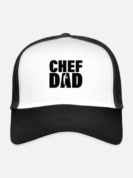 Emploi - Chefvater - Casquette trucker  - blanc/noir - Devant