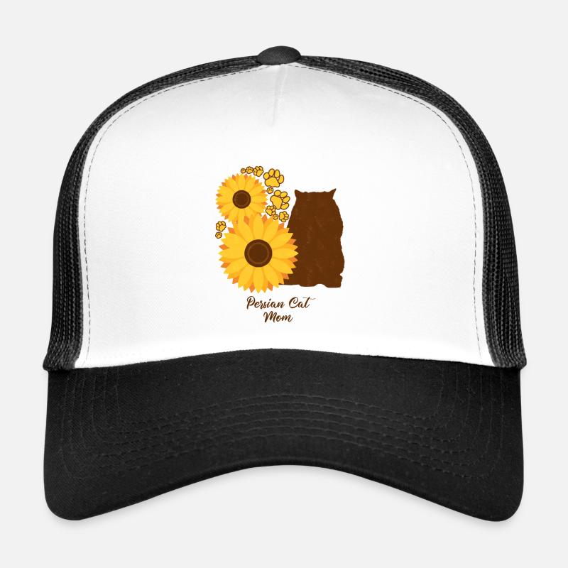 Mère tournesol - Chat persan Casquette trucker 