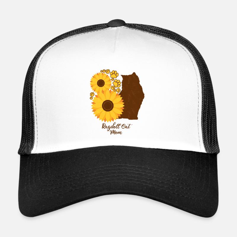 Sunflower Mom - Ragdoll Cat Casquette trucker 