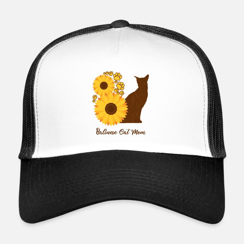 Sonnenblumenmutter - Balinesische Katze Trucker Cap