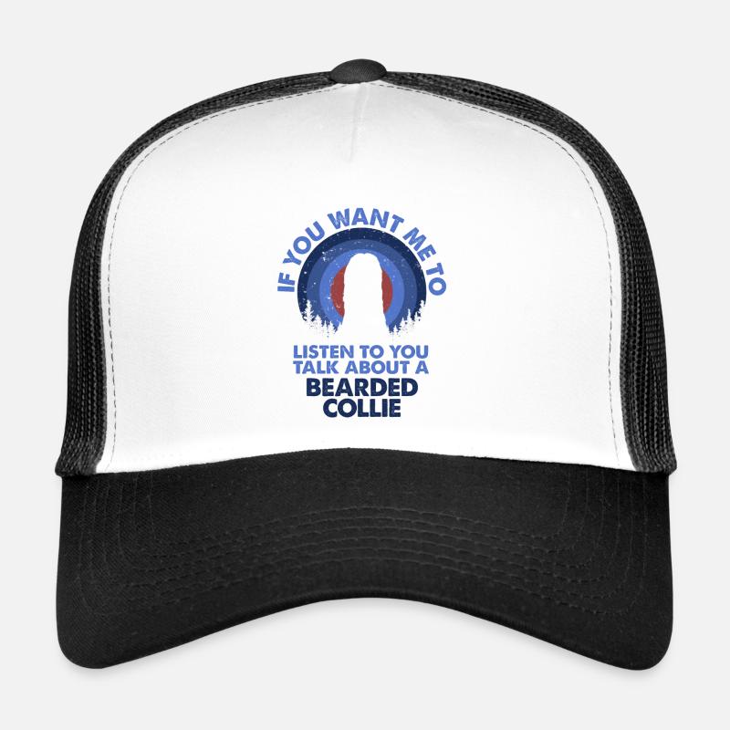 Parlez de chien ours colley Casquette trucker 