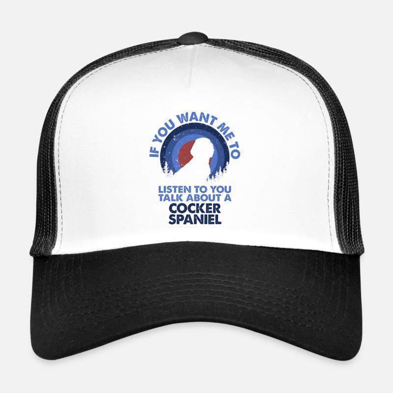 Sprechen Sie Über Hund Cocker Spaniel Trucker Cap