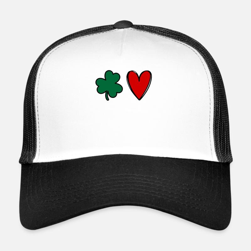 St Patricks Day Accessories Ireland Shamrock Decoration Trucker Cap