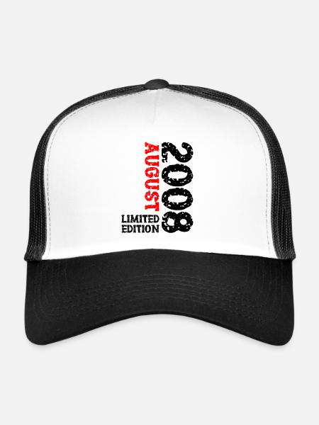 2008 Août Édition Limitée 15e Tenue d’anniversaire - Casquette trucker  - blanc/noir - Devant