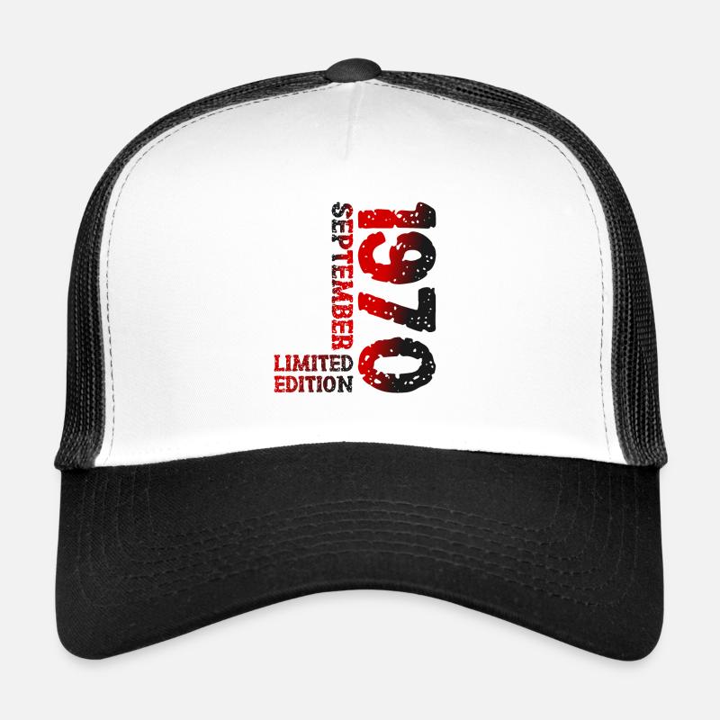 1970 Septembre Édition Limitée 53e Décoration Anniversaire Casquette trucker 