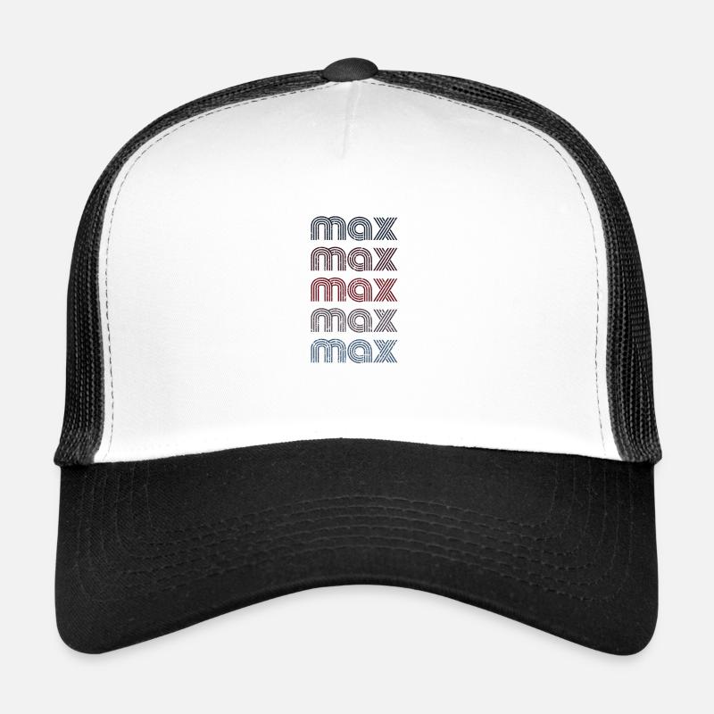 70s Retro Name Vintage Personalized Max Trucker Cap